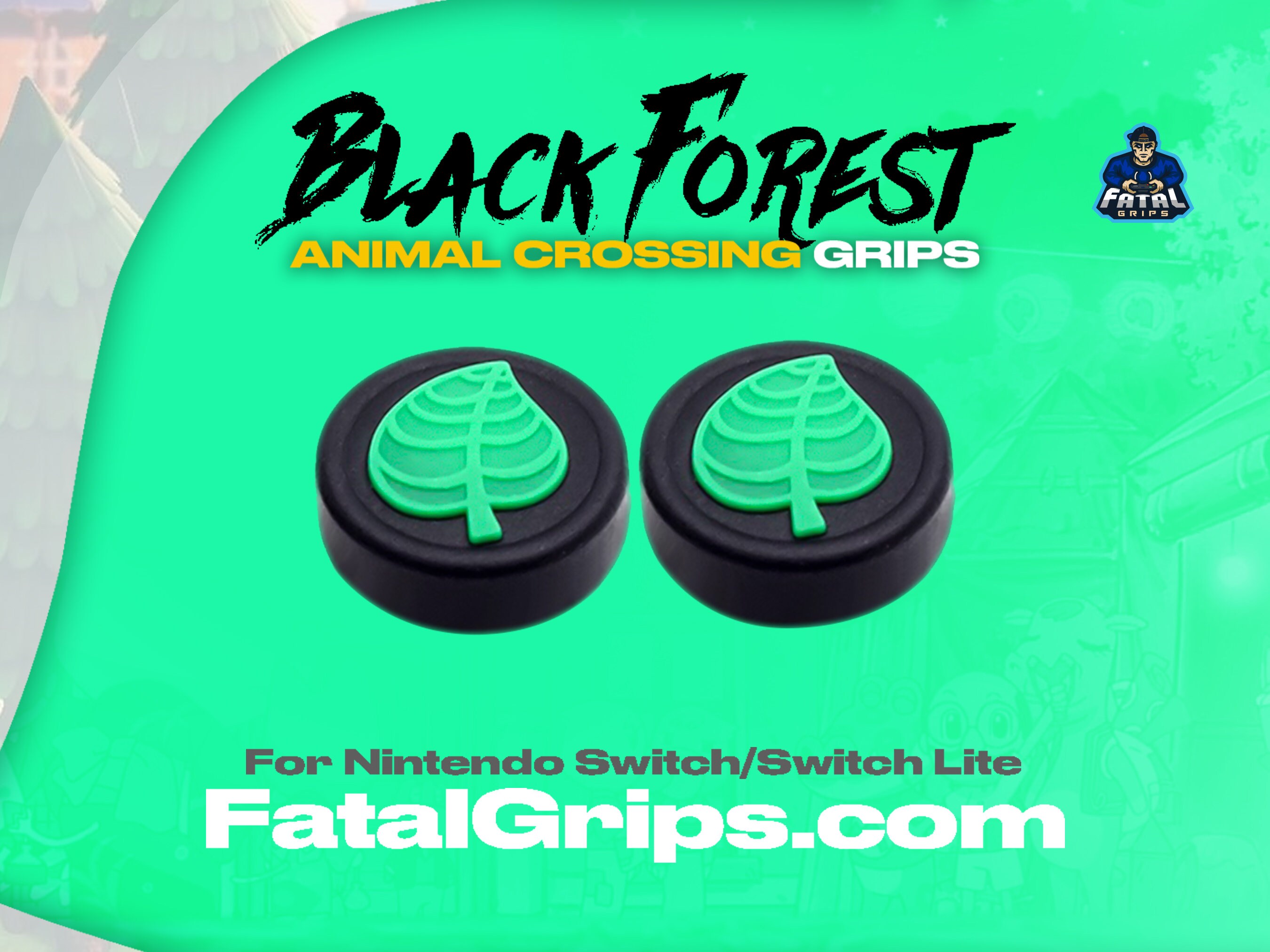 Buy Animal Crossing Black Forest Thumb Grips for Nintendo Switch