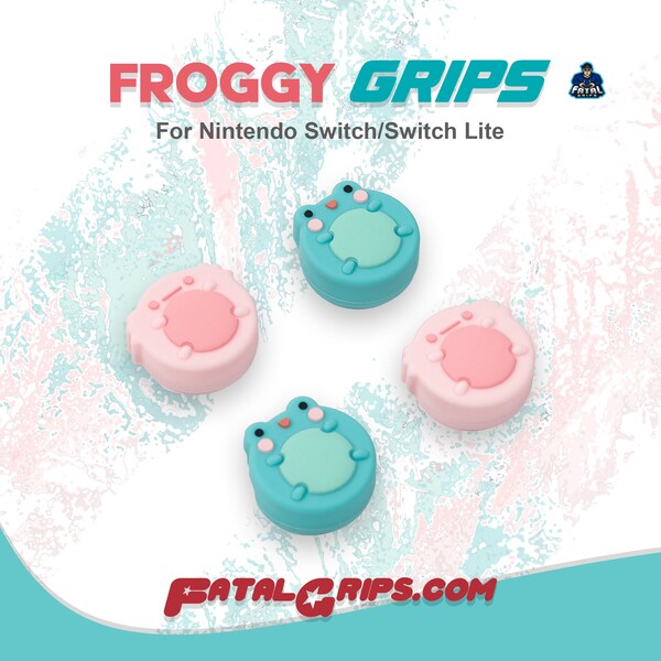 Froggy Cute Joystick Caps for Nintendo Switch/Switch Lite/OLED Switch-Thumb Grip Silicone Cover for Joy-con-Thumb Stick