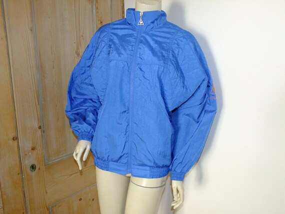 True Vintage 90s Shell Suit Top Track Jacket Nylo… - image 1