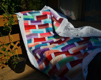 Streetcars Handmade One-of-a-Kind Twin Quilt