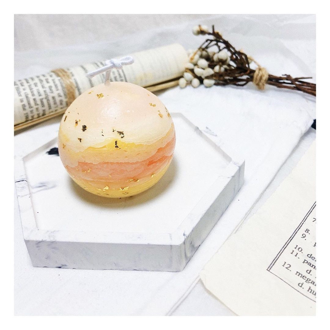 Round scented candles have 2 options Etsy