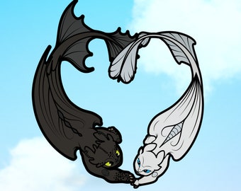 Desdentado x Furia ligera - Amor furioso Pegatina