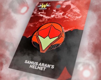 Pin brillante del casco de Samus