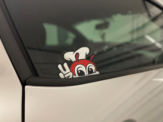 Buy Peeking Jollibee Car Decal Online in India Etsy