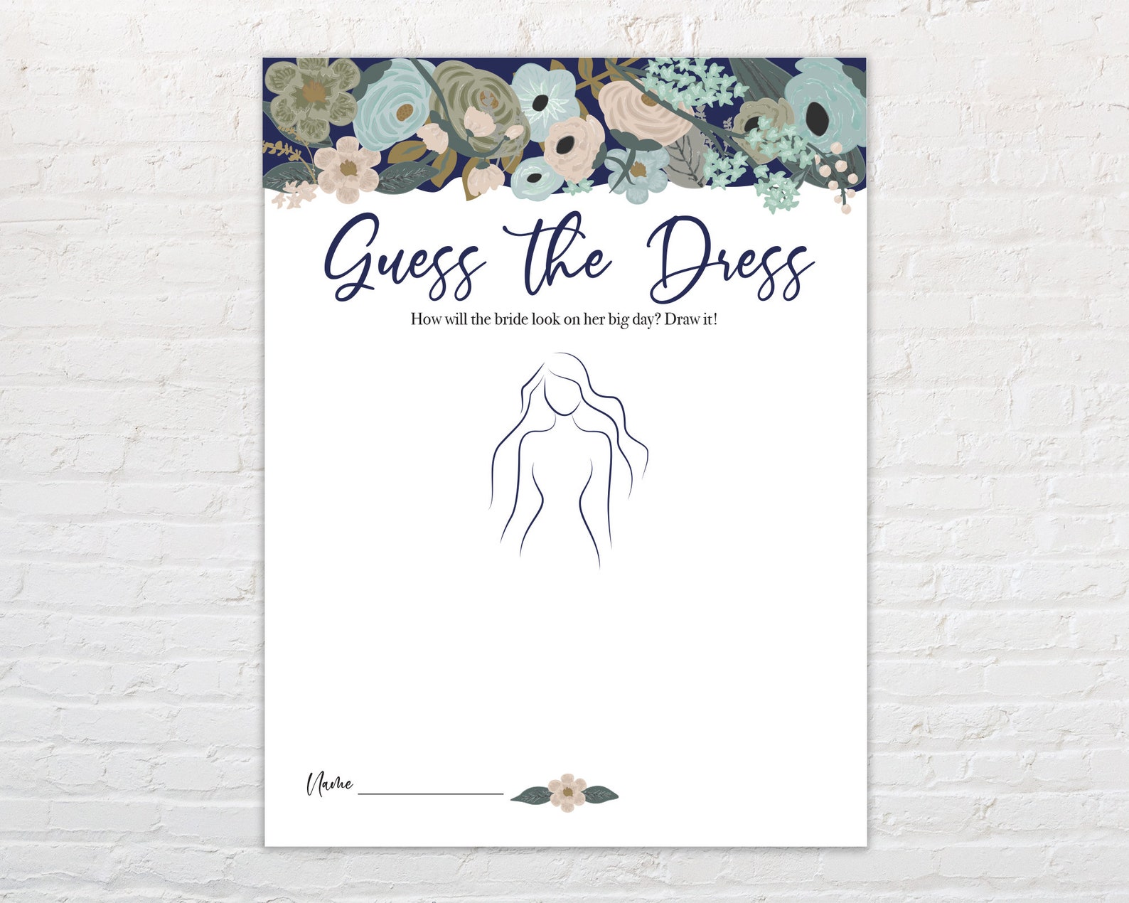Guess the Dress Bridal Shower Game Printable PDF Template Etsy Guess the Dress Bridal Shower Game Printable PDF Template Etsy