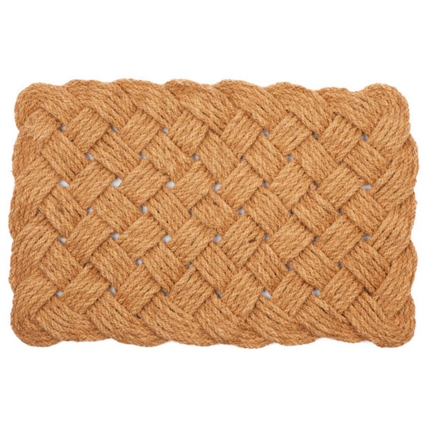 Handmade Natural Rope Doormat 100% Coir Knotted Welcome Mat Entry Mat Periyar