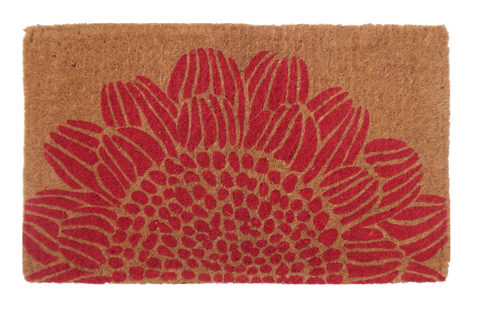 100 Coir Doormat Entry Mat Blossom 45x75 CM Free Shipping Fab Habitat