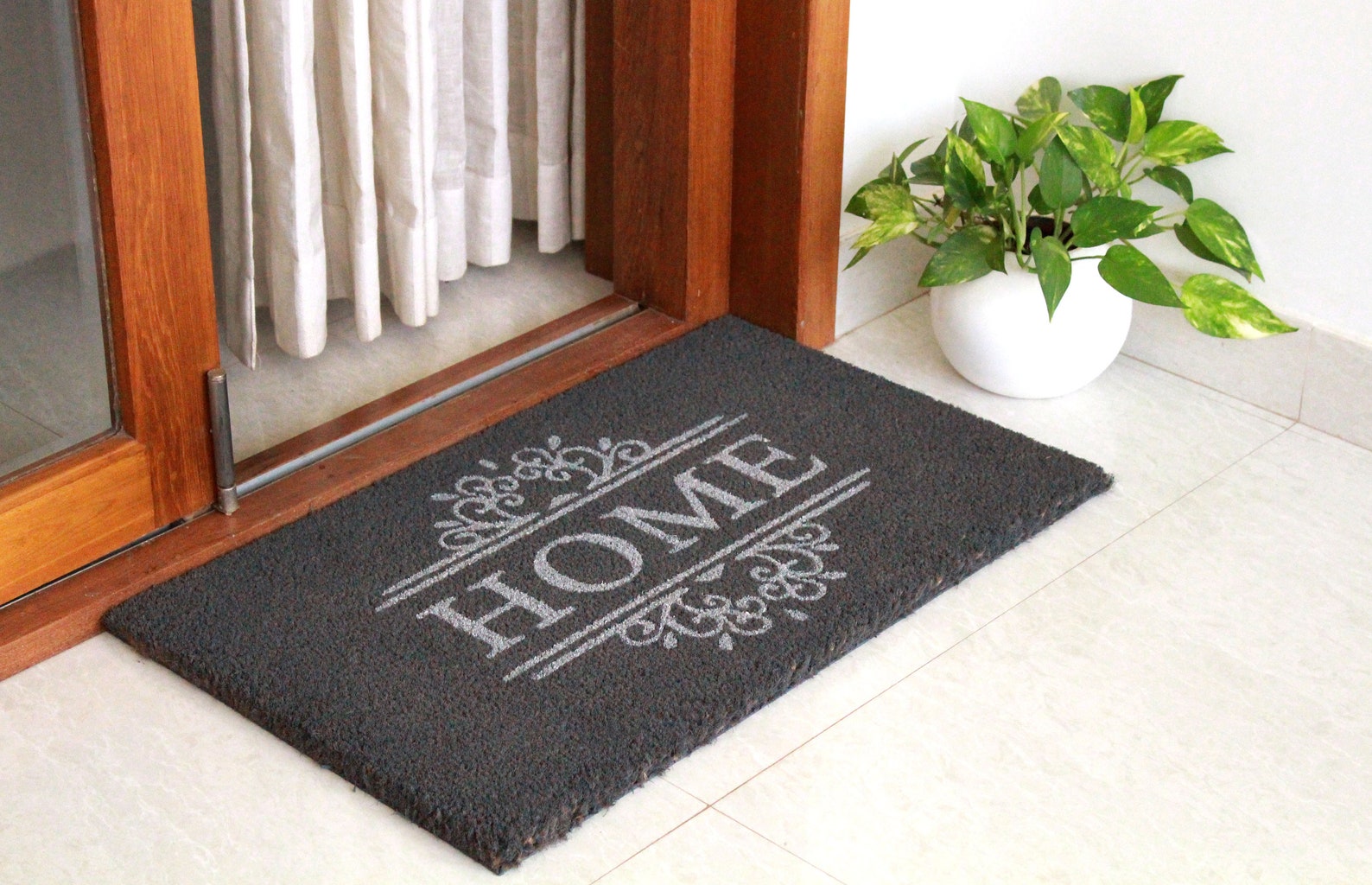 Home PVC Backed Coir Door Mat Etsy Australia