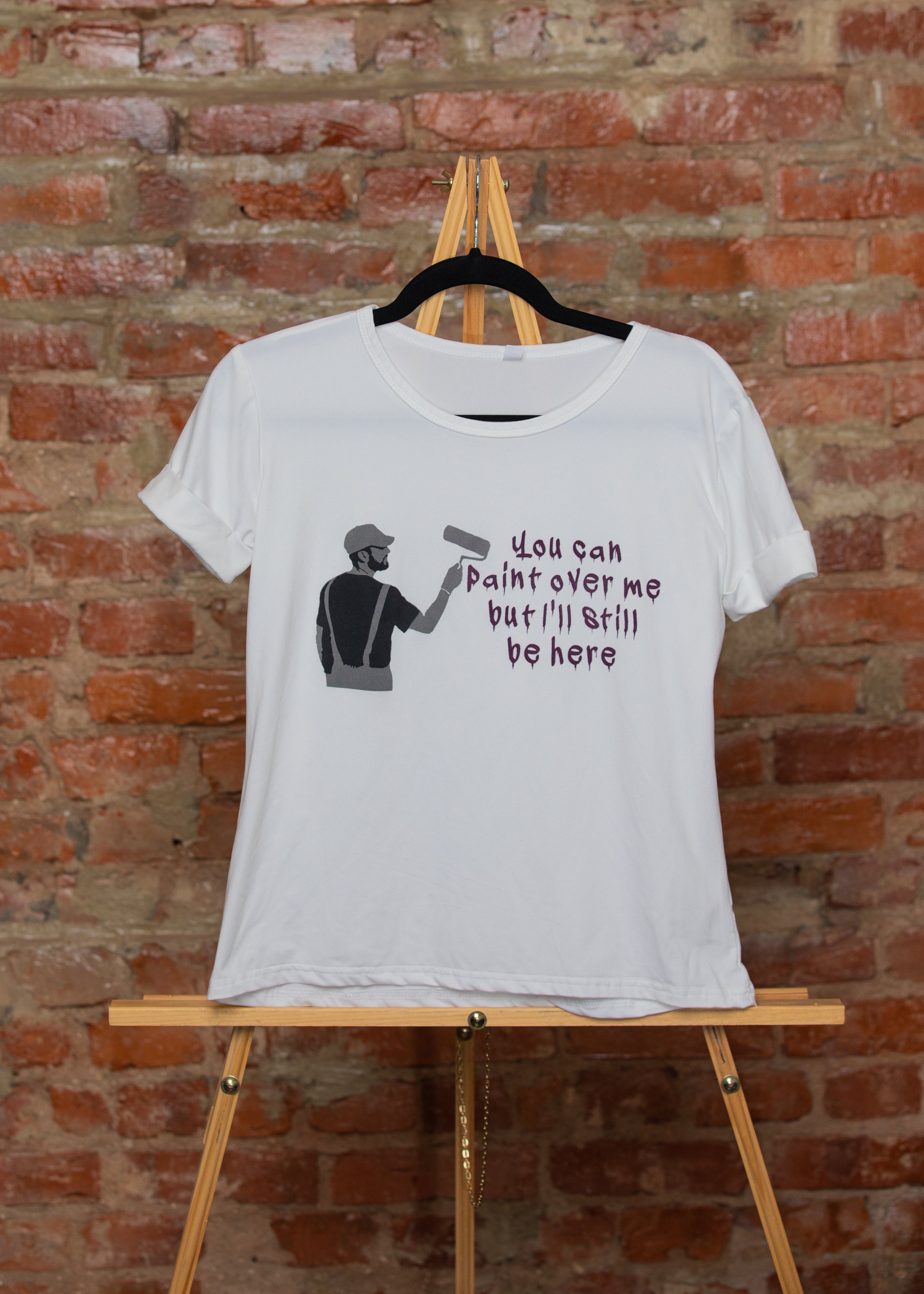 Hand Spray Painted Street Art Custom T-shirt Stencil Art - Etsy