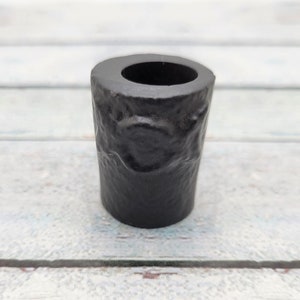 Black Cast Iron Triple Moon Chime Candle Holder - For .5 inch Diameter Candles