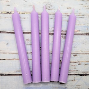 Light Purple .5 Inch Diameter Chime Candles: Pack of Lilac Mini Ritual Spell Candles