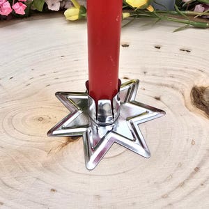 Silver Fairy Star Chime Candle Holder: For .5 inch Diameter Candles, Ritual Spell Altar