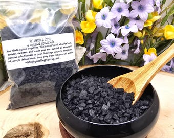 4 oz Black Ritual Salt for Protection, Cleansing & Banishing Negative Energy