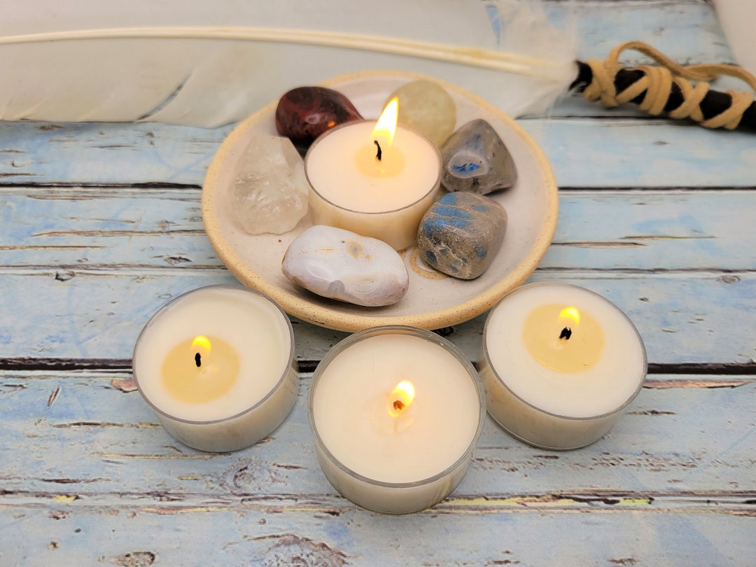 ROSE Pack of 4 Tea Light Candles / 1.5 Inch Tealight Candles / T-lite ...