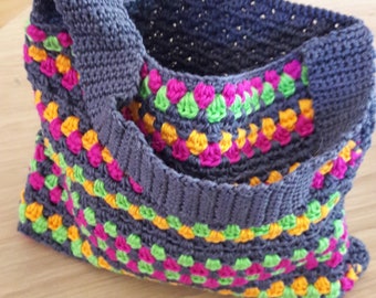 Crocheted small Tote Bag