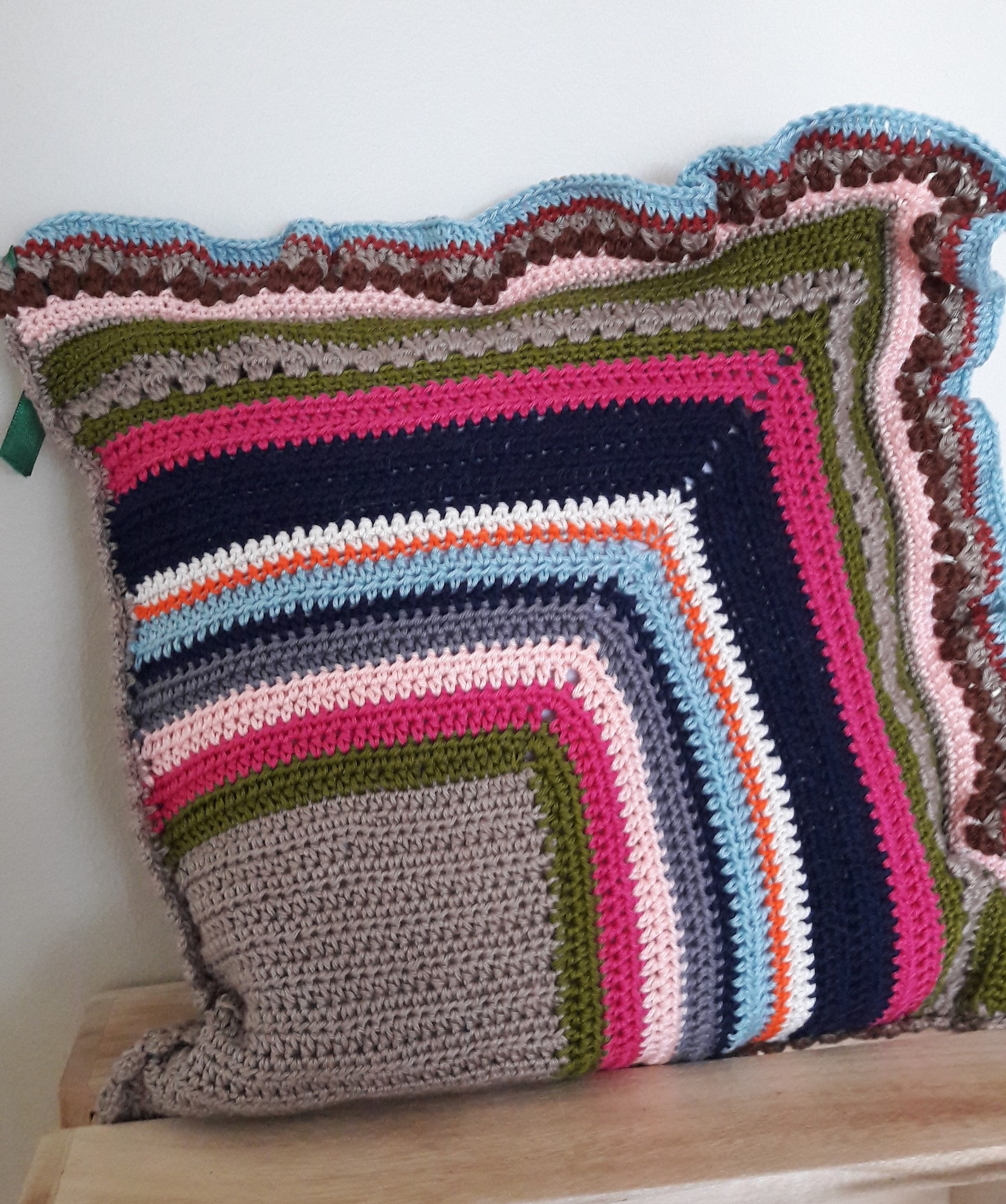 Decorative Cushion With Frill Etsy