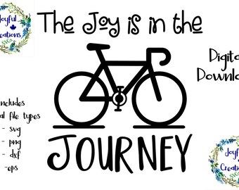 Gift for bike lover - The Joy is in the Journey SVG - biking enthusiast