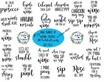 Wine Theme - Bachelorette SVGs