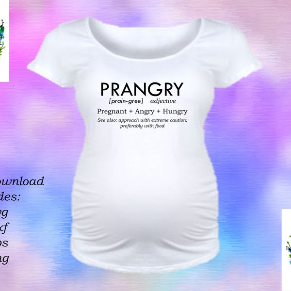 Prangry SVG - for pregnant moms to be