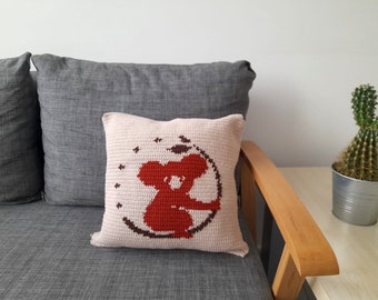 Animal Crochet Pillow Pattern,Koala crochet pillowcases,PDF,Cover Cushion,Crochet home decor,Crochet gifts,Unique handmade,Mothers day gift