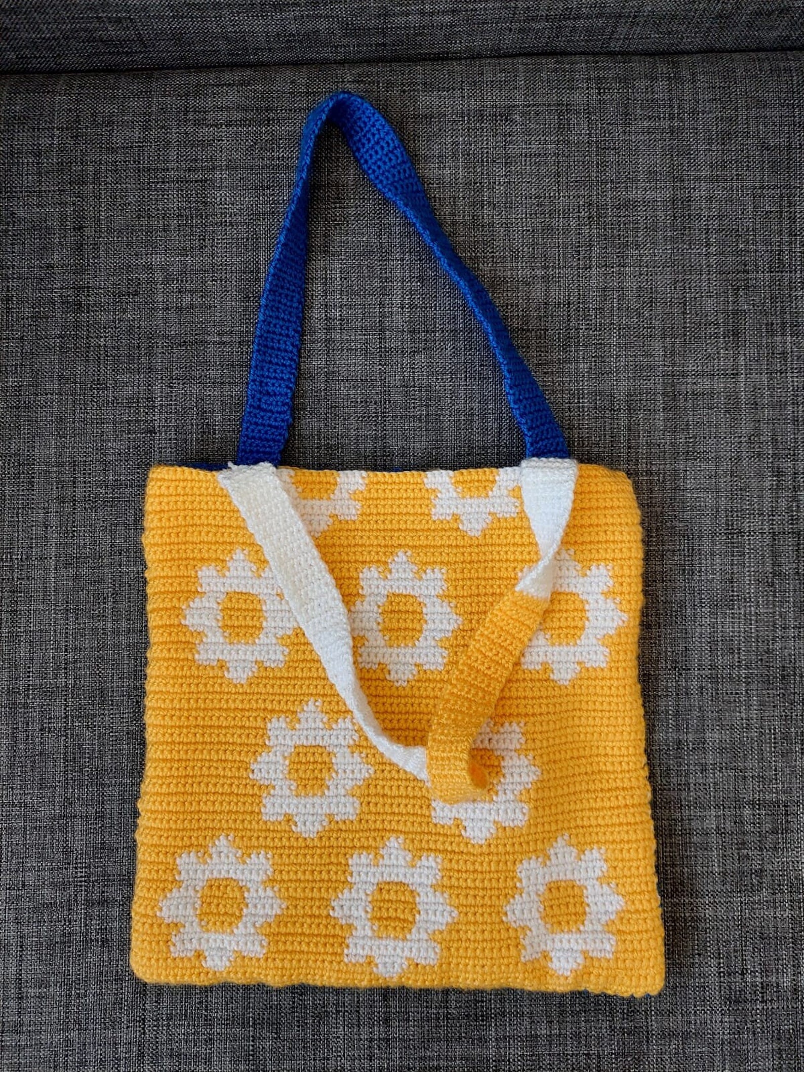 Daisy Crochet Tote Bag Pattern PDF Pattern Mothers Day Etsy