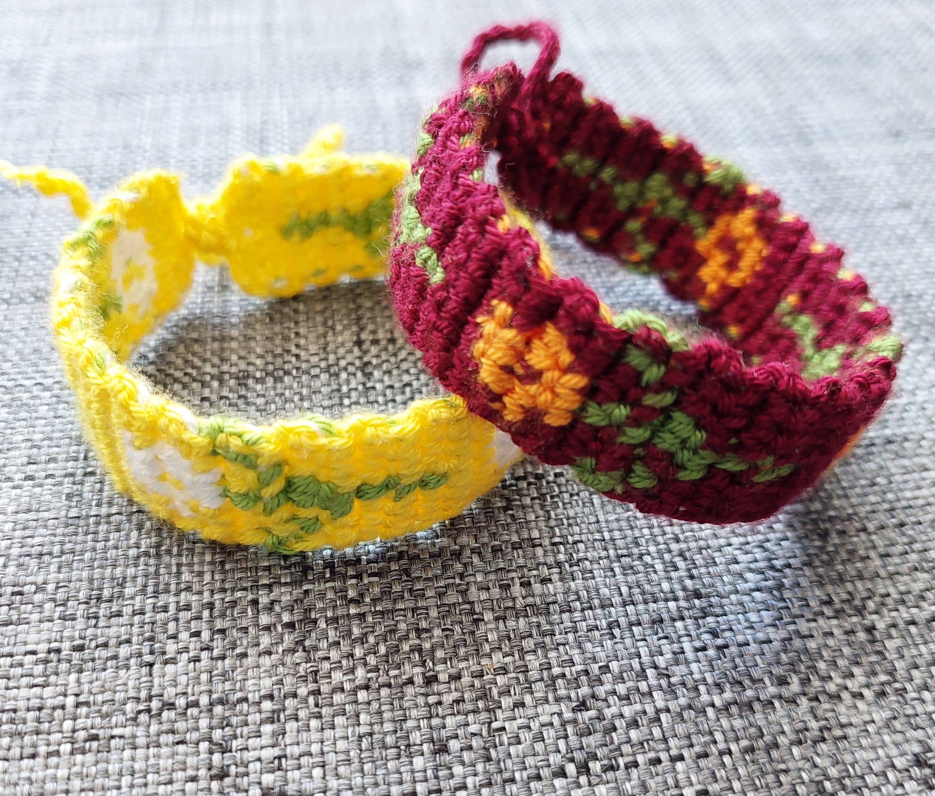 Step By Step Crochet Bracelet Pattern | Friendship Bracelet Tutorial -  YouTube