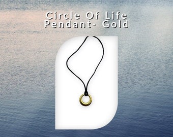 Gold Cremation Urn Pendant, Keepsake Necklace, Memorial Jewelry, Cremation Locket, Urn Necklace, Circle Of Life Charm, Urns For Human Ashes