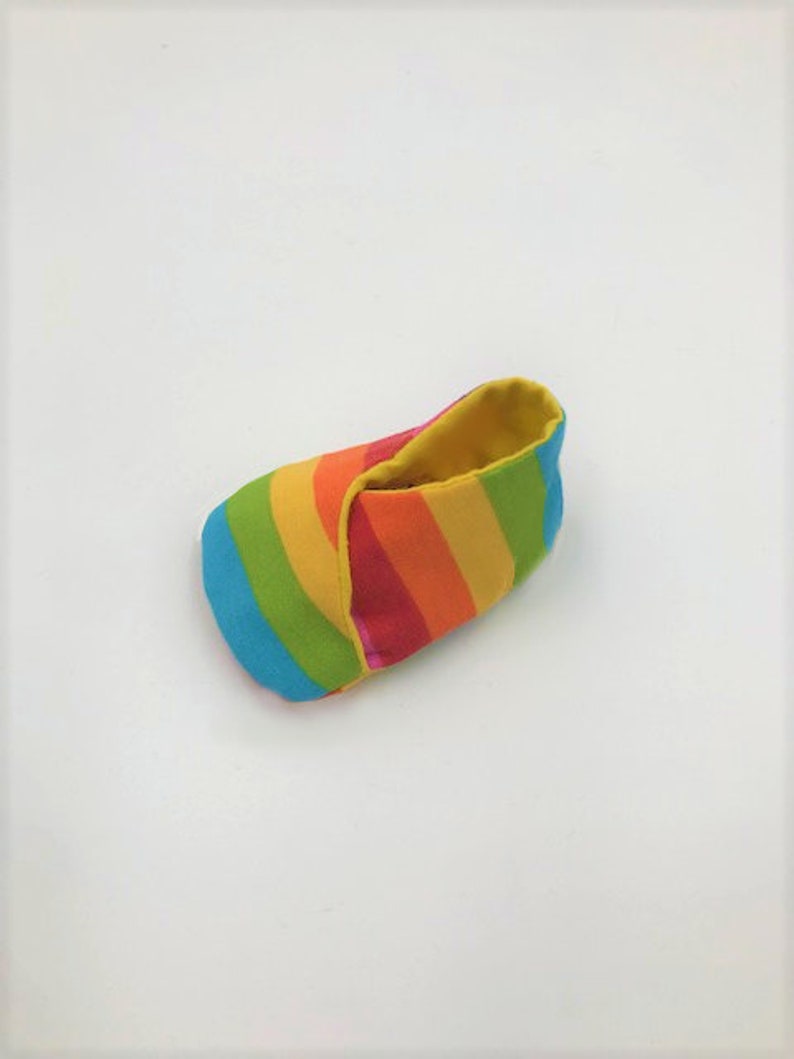 Baby rainbow slippers image 3