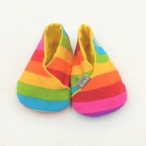 Baby rainbow slippers image 2