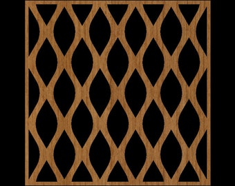 Design #051 5X5 Dekupiersäge Untersetzer Untersetzer Wand Kunst Schablone Muster Cut Files for Glowforge Silhouette LASER .dxf .svg .eps .jpg .pdf .png