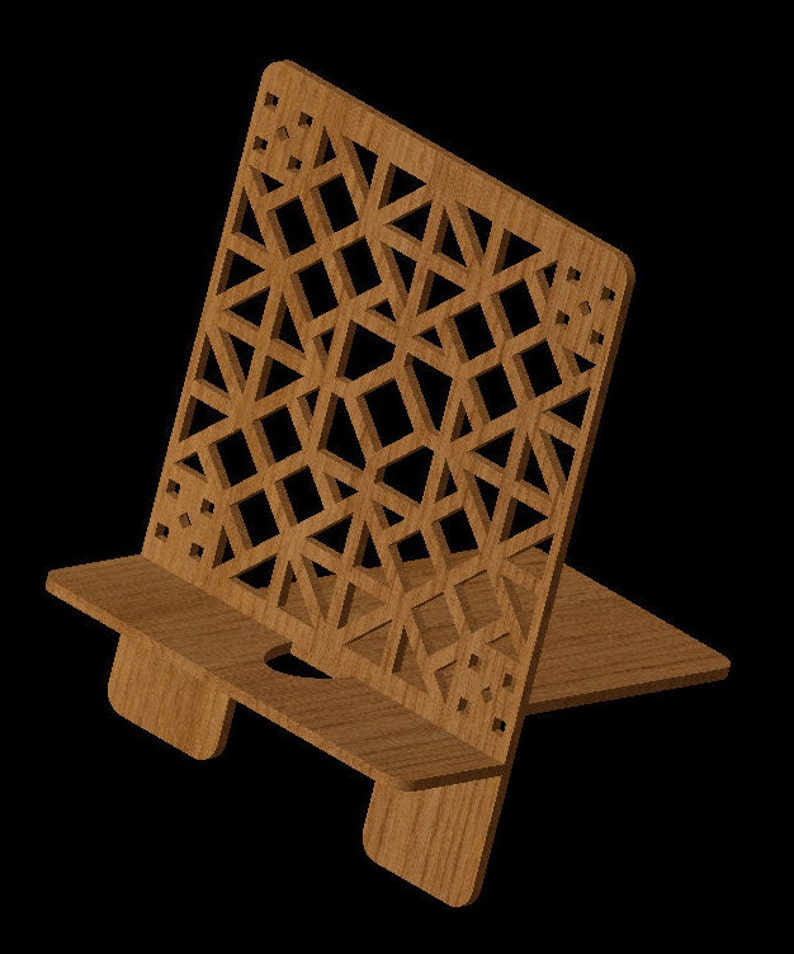 Download Docking Stands Design 011 Phone Stand Cut Pattern Files For Glowforge Cricut Silhouette Laser Dxf Svg Eps Pdf Png Electronics Accessories