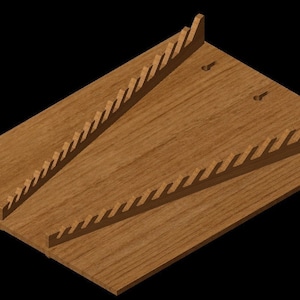 Wrench Holder - Tool Organizer - Wrench Rack Pattern / Cut Files for GLOWFORGE / LASER / SCROLLSAW .dxf .svg .eps .pdf .png     .png