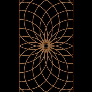 Diseño #057 5X10 Trivet / Coaster / Wall Art / Stencil Pattern Cut Files para Glowforge Cricut Silhouette LASER .dxf .svg .eps .jpg .pdf .png