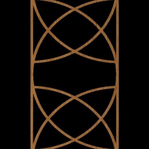 Diseño #001 5X10 Trivet / Coaster / Wall Art / Stencil Pattern Cut Files para Glowforge Cricut Silhouette LASER .dxf .svg .eps .jpg .pdf .png