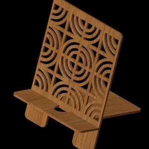 Design #012 Handyständer Cut / Art Pattern Files for Glowforge Cricut Silhouette LASER .dxf .svg .eps .pdf .png