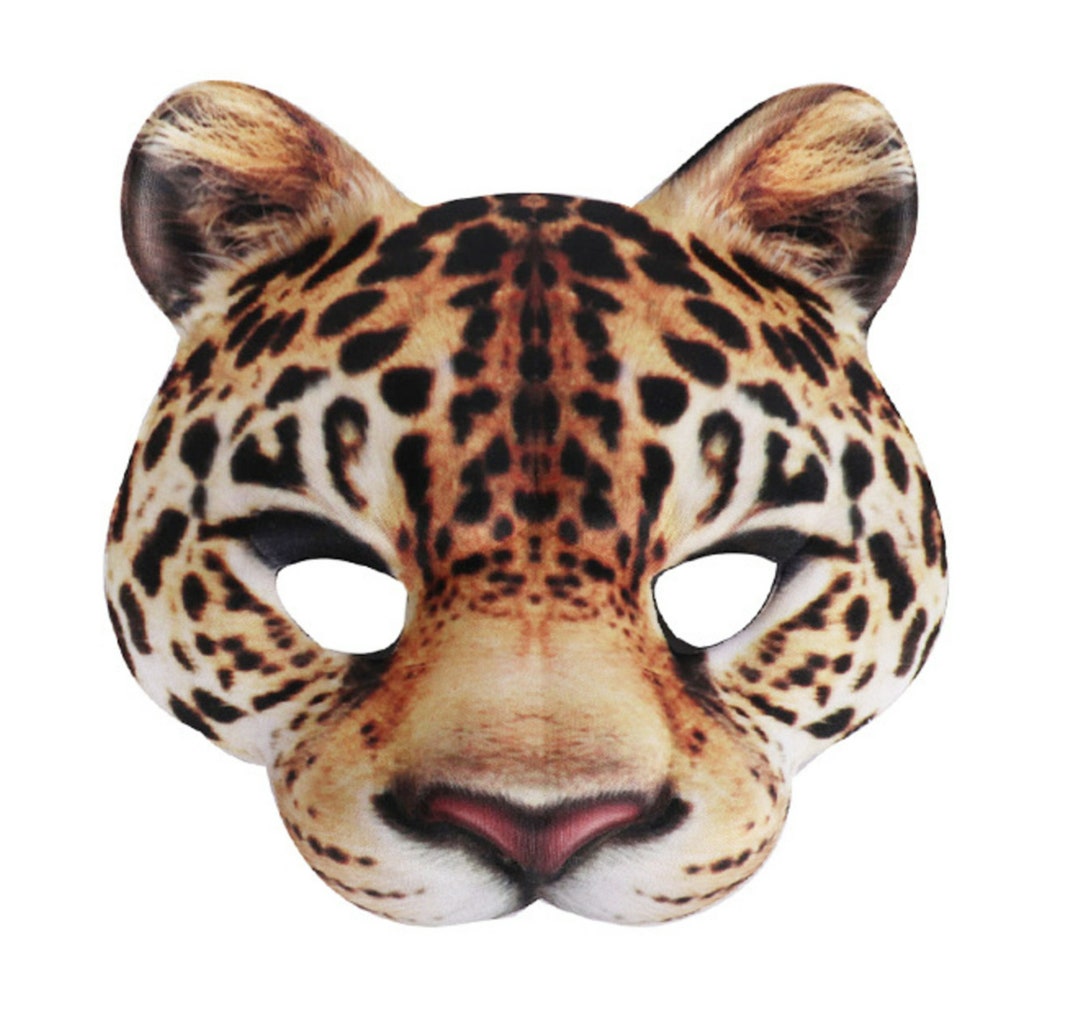 Leopard Mask Cosplay Maskhalloween Mask Printable Mask - Etsy