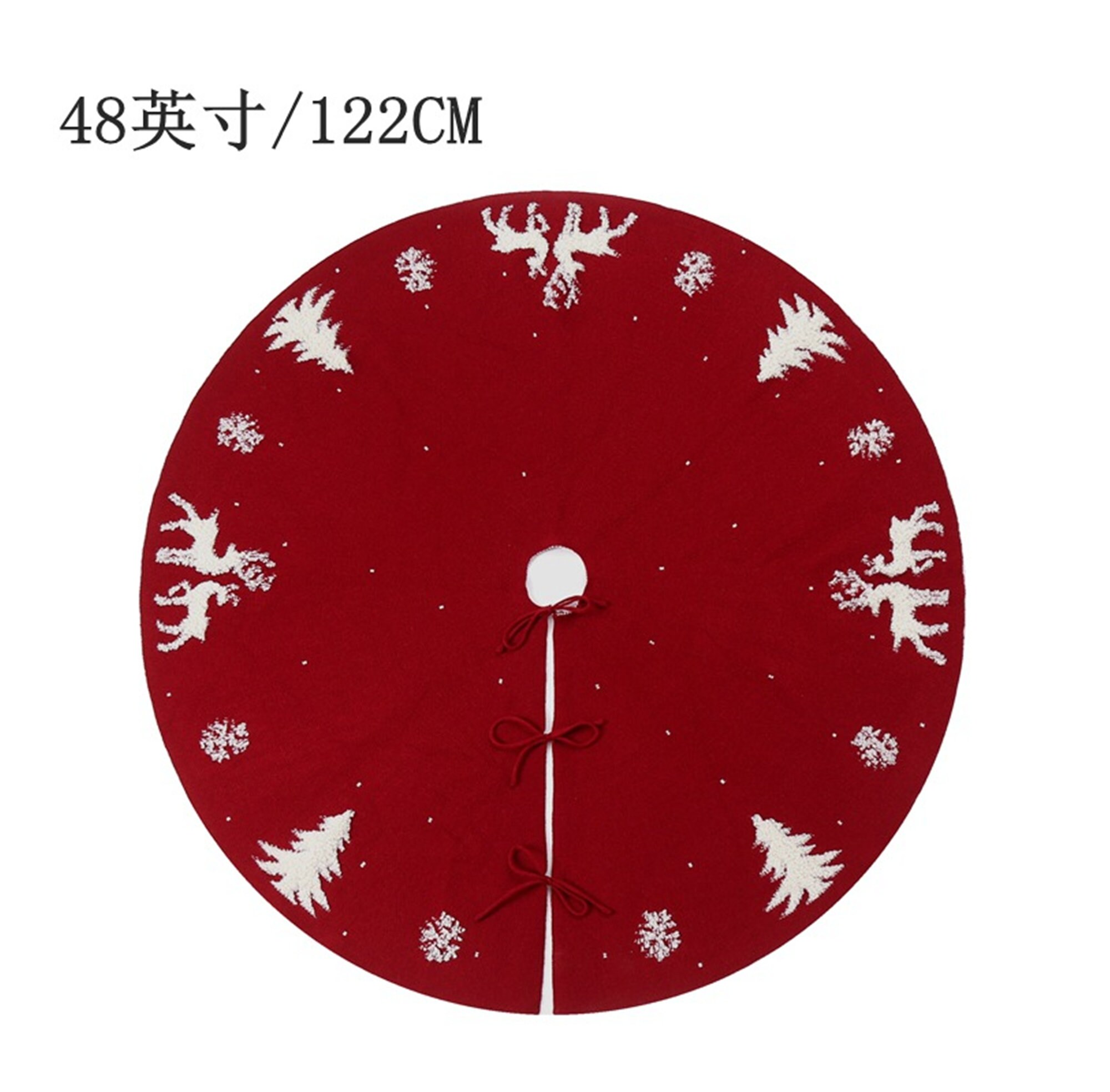 ELK Christmas Tree Skirt red Tree Skirt christmas Gift Tree Etsy