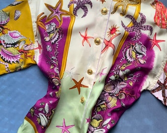 GIANNI VERSACE Couture vintage silk shirt