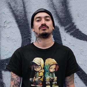 Street Art Rebels - Men&#39;s Spray Painting Graphic Tee. |  Graffiti Art | Cool T-shirt for Outerwear |  2Merchants