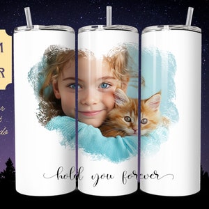 Benutzerdefinierte Katzenliebhaber Skinny Becher | Einzigartiger Becher Katze Geschenk 20 oz Becher | 2Kaufmann