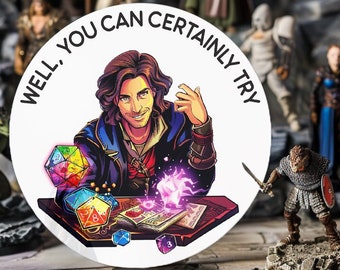 Well you can certainly try sticker |  DnD | Dungeons and Dragons | D20 | Dice Set | Gift for Him | Gift for Her |  DM Gift | 2Merchants