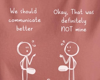 Cute Funny Pickleball Shirt | We Should Communicate Better | Stick Figure Doubles Partner Humor | Gift for Players | Pickleball Lovers