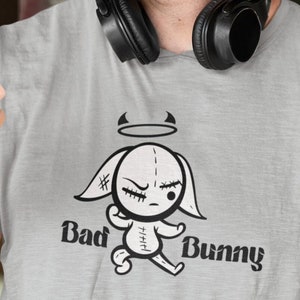 Camiseta de Bad Bunny Camiseta con estampado gráfico de Bad Bunny Camiseta de conejo Camiseta divertida