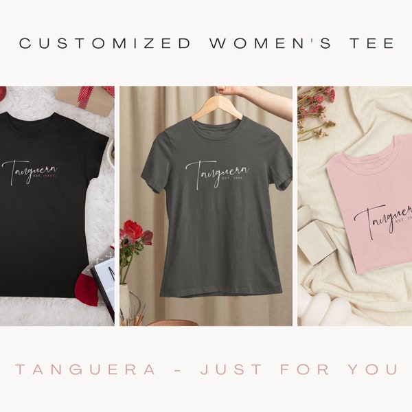 Custom Shirt Tango Clothes |  "Tanguera" with Est. Year | Birthday Gift for Her | Dance Clothes | Buenos Aires Tango | 2Merchants