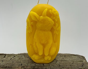 Beeswax Adorable Bunny with Daffodils Block