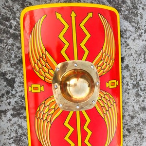 Viking Medieval Roman Legion Iron Shield SCA LARP
