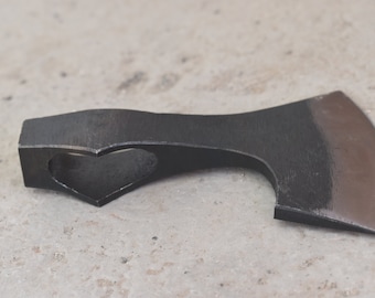 Hand Forged Viking Style Decorative Axe Head – Medieval Inspired Craft Supply