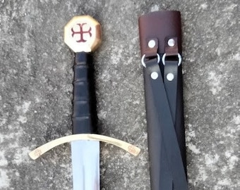 Decorative Knights Templar Sword – Medieval-Style Collectible Display Prop