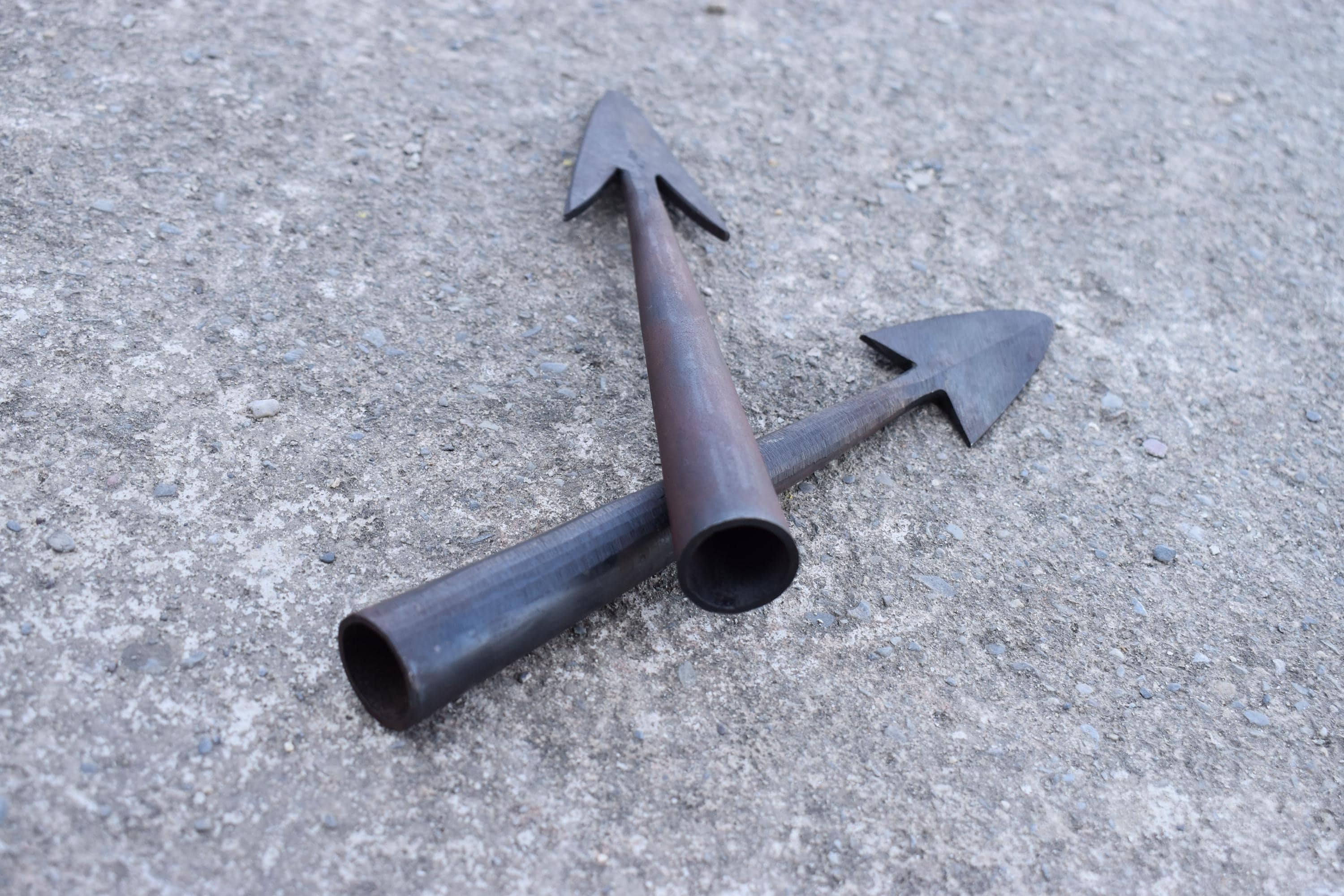 Set de 3 pointes de flèche forgées à la main