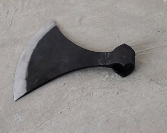 Decorative Hand-Forged Viking Dane Axe Head – Large Medieval-Style Collectible Replica